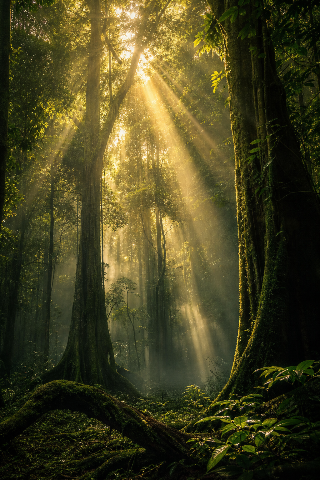 Foresta nella nebbia